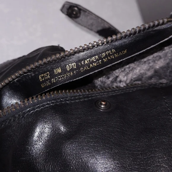 CLARKS Majorca Sun Moto Boots Black Leather Faux Fur Lined US 10 - Picture 8 of 9